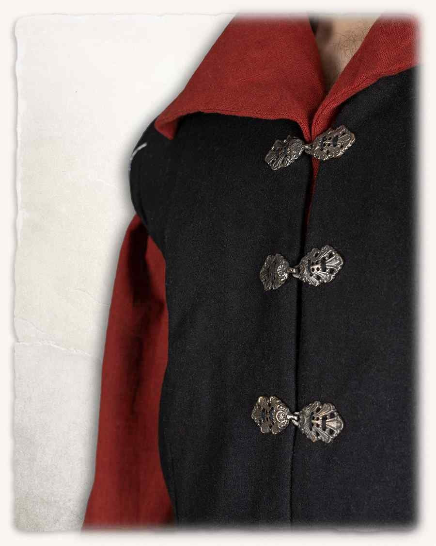 Renaissance Doublet Tudor, zwart