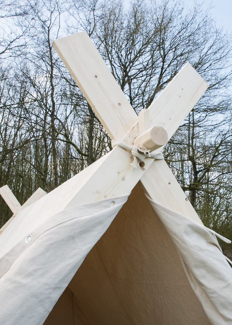 Wikingerzelt 3 × 2,7 × 2 m ohne Gestell, 350 gsm
