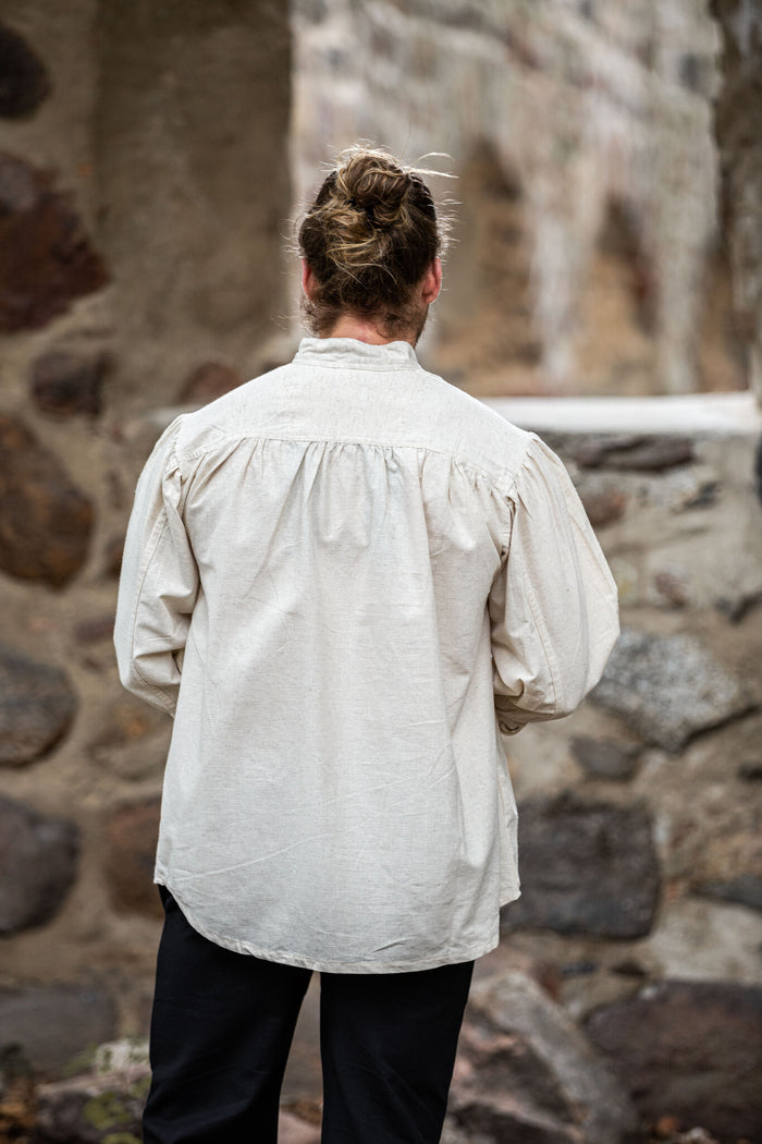 Medeltida skjorta Bernard, crème