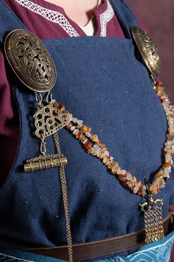 Viking skildpaddebroche i Jellinge-stil, bronze, pris pr. stk.