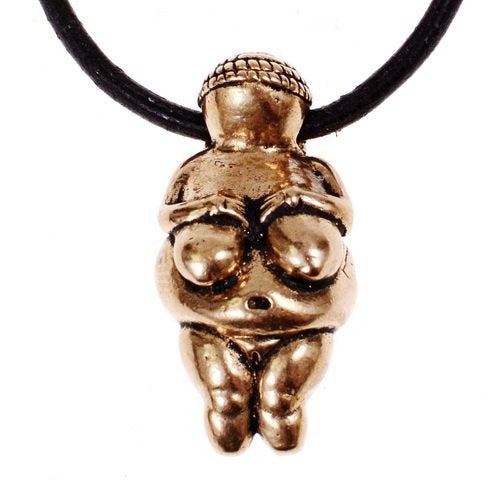 Amuleto de la diosa madre de Willendorf, bronce