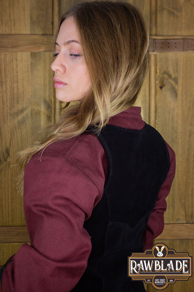 Kruisridder Tabard, vrouw - zwart/rood