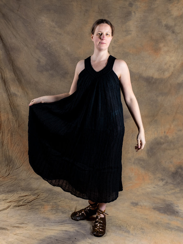 Gudinneklänning Hera, svart