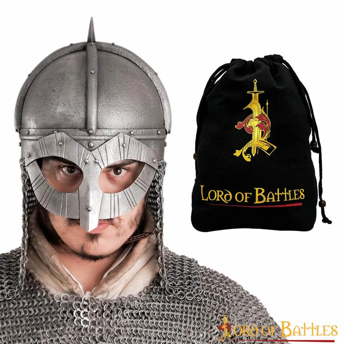 Casco vikingo Gjermundbu, patinado, 1,6 mm