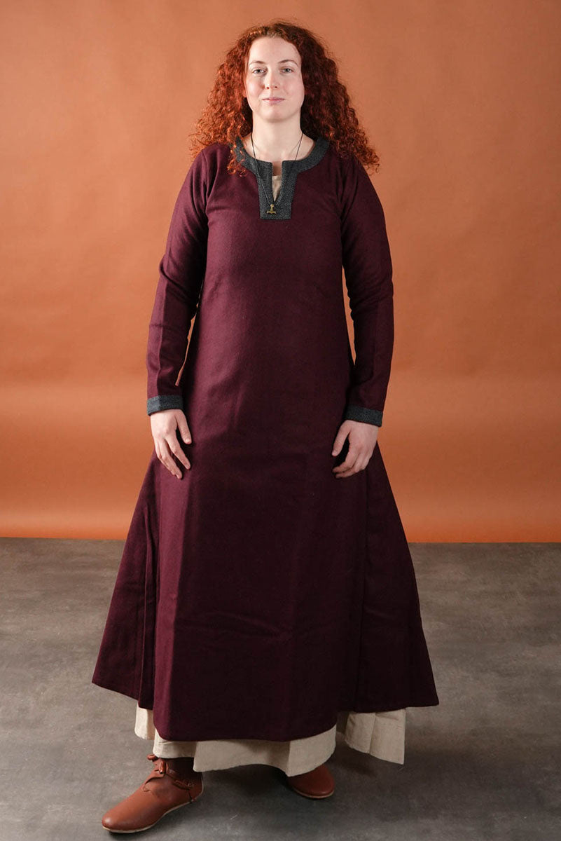 Ulden vikingekjole Siggi, bordeauxrød