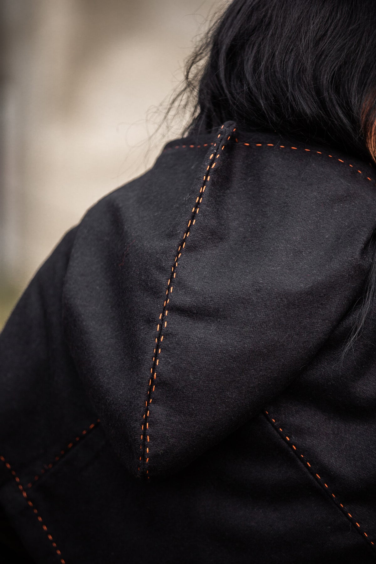 Skjoldehamm kaproen Halfdan, zwart, wolmix