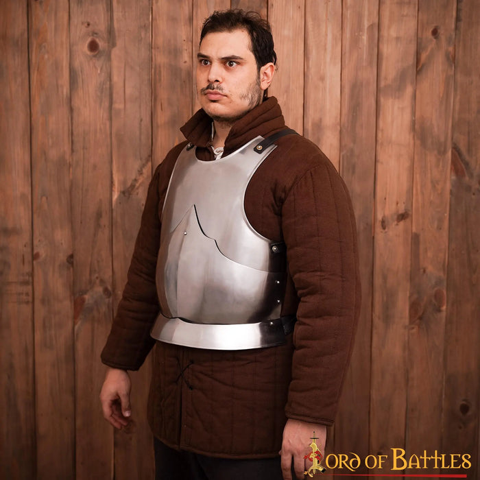 Brustkürass 15. Jahrhundert, schwarz, 1,6 mm