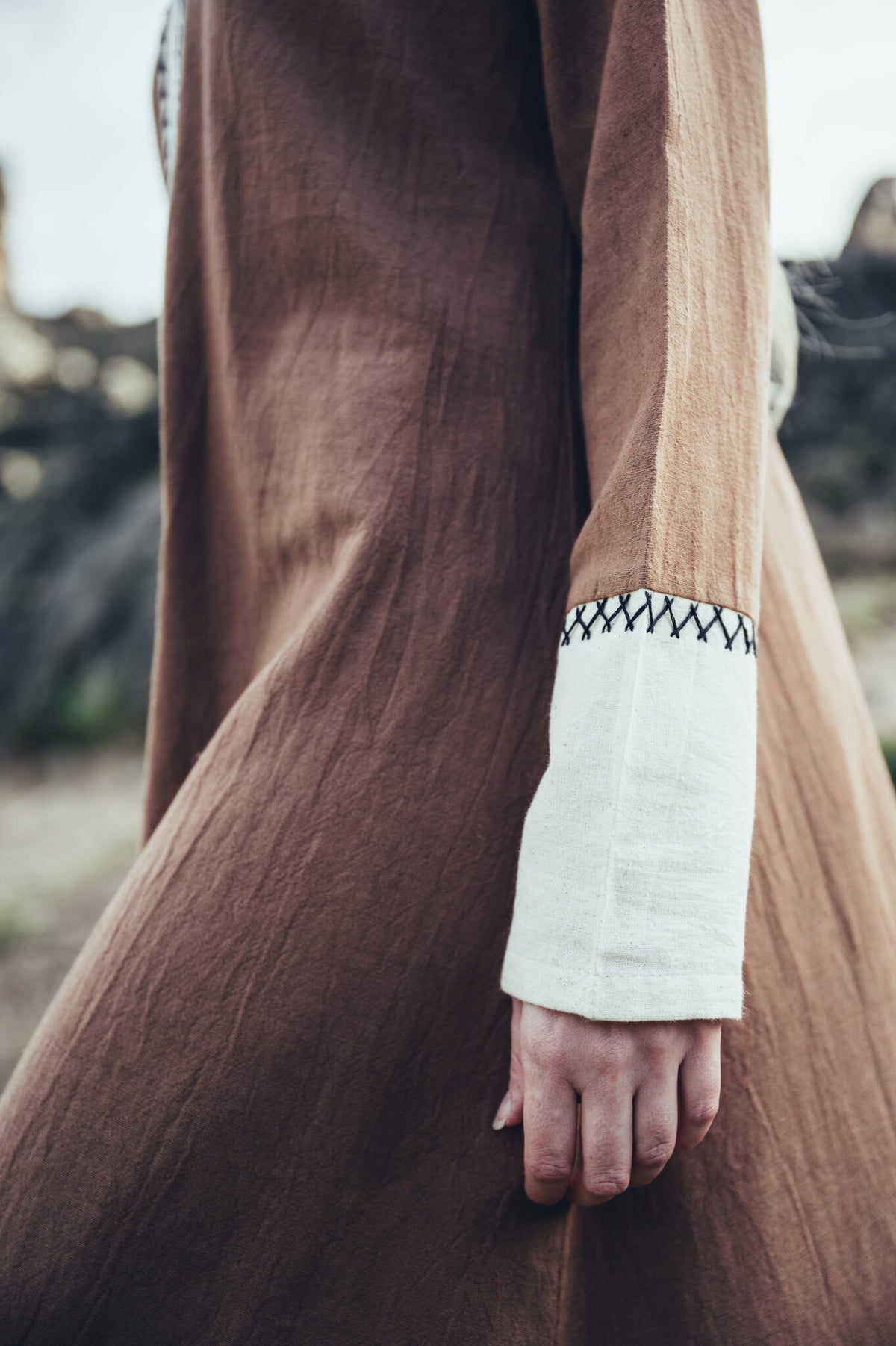 Viking dress Lagertha, sand