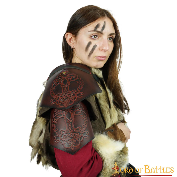 Spallière en cuir Yggdrasil