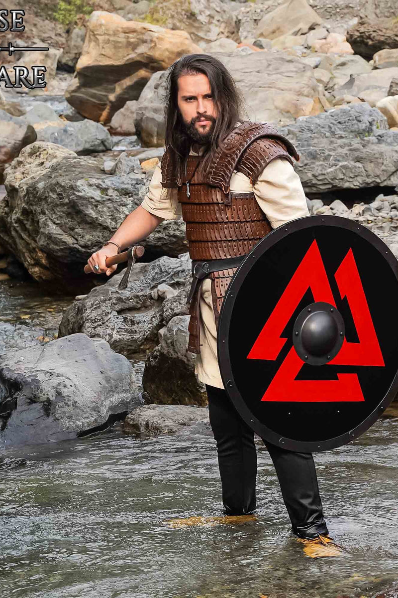 Viking Shield with Valknut
