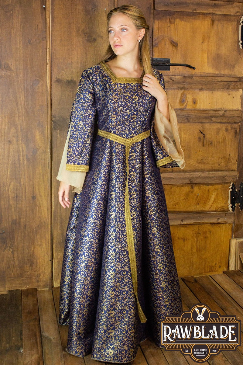 Aquitania nobele jurk, blauw