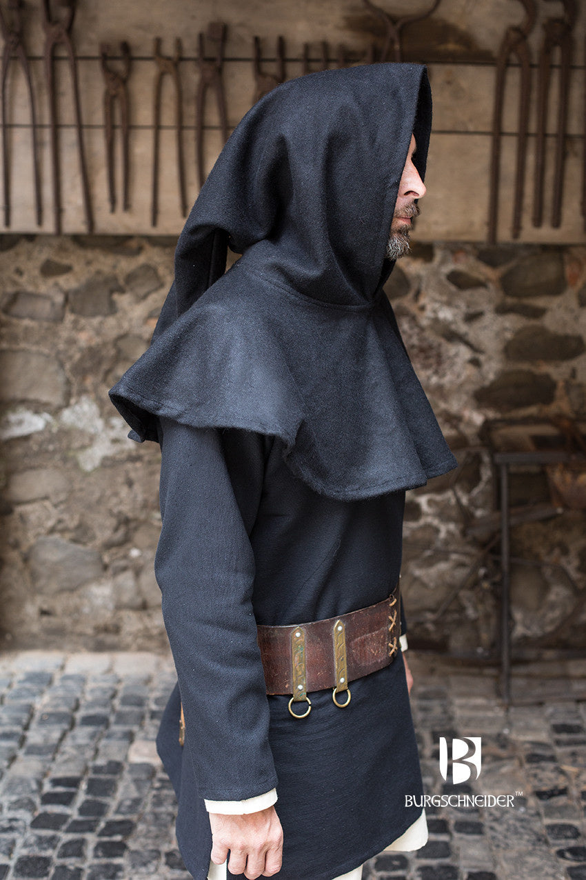 Chaperon Cucullus (black), wool mix