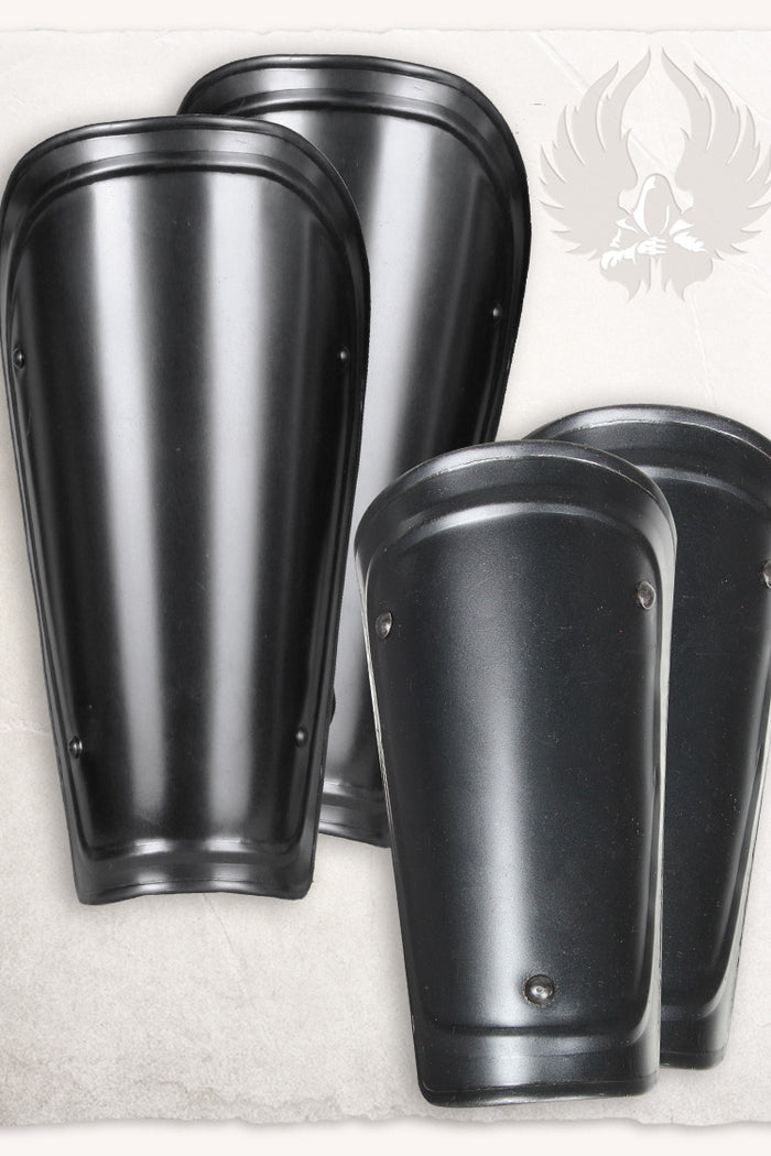 Bracers en scheenplaten Adam gebronsd, 1.2 mm