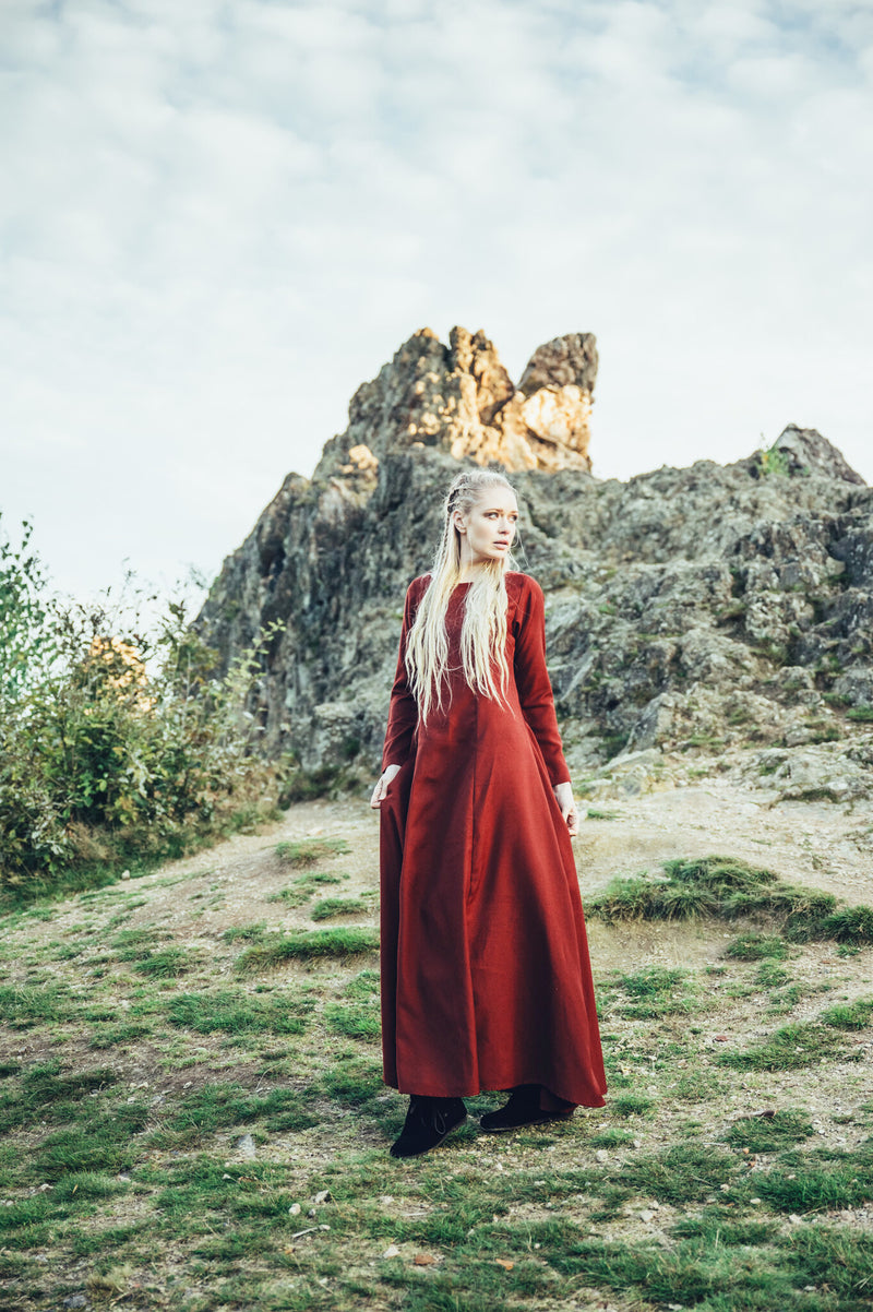 Robe Viking Lina, rouge