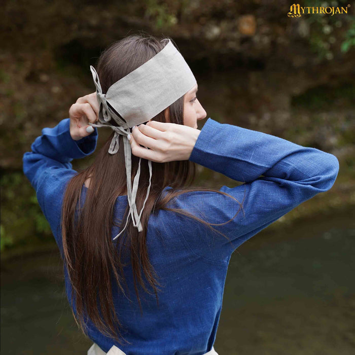 Historical Headscarf Base, linen, natural