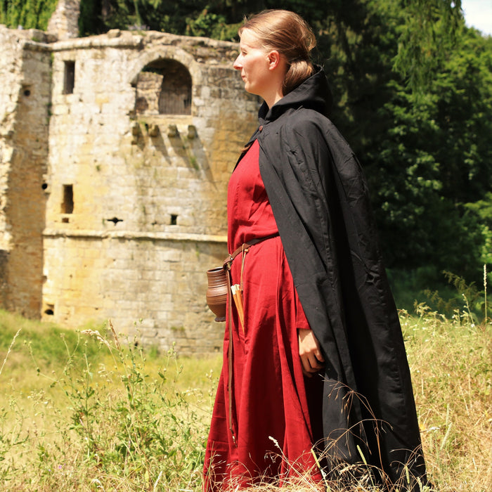 Bomullsmantel, svart