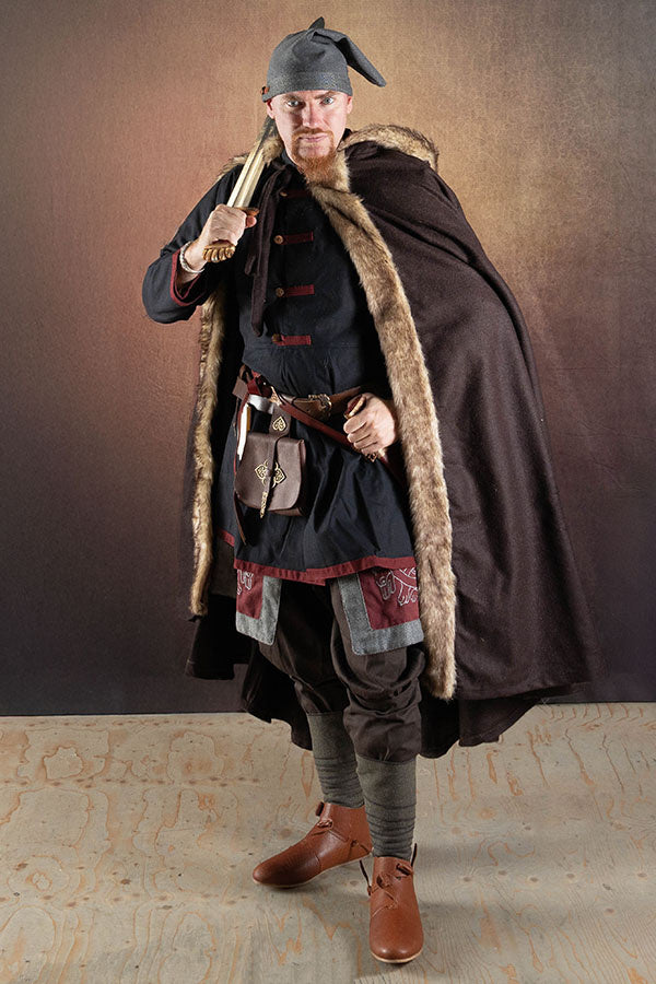 Rusvik Viking jas Jakub, zwart/bordeaux