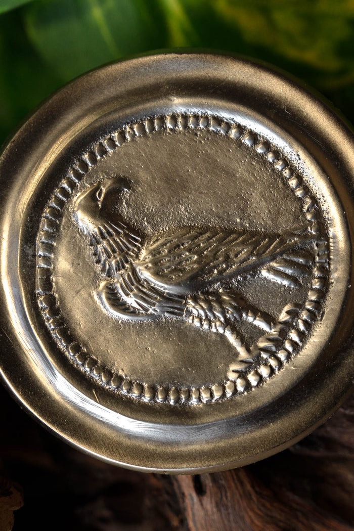 Romersk phalera, liten örn, silverfärgad