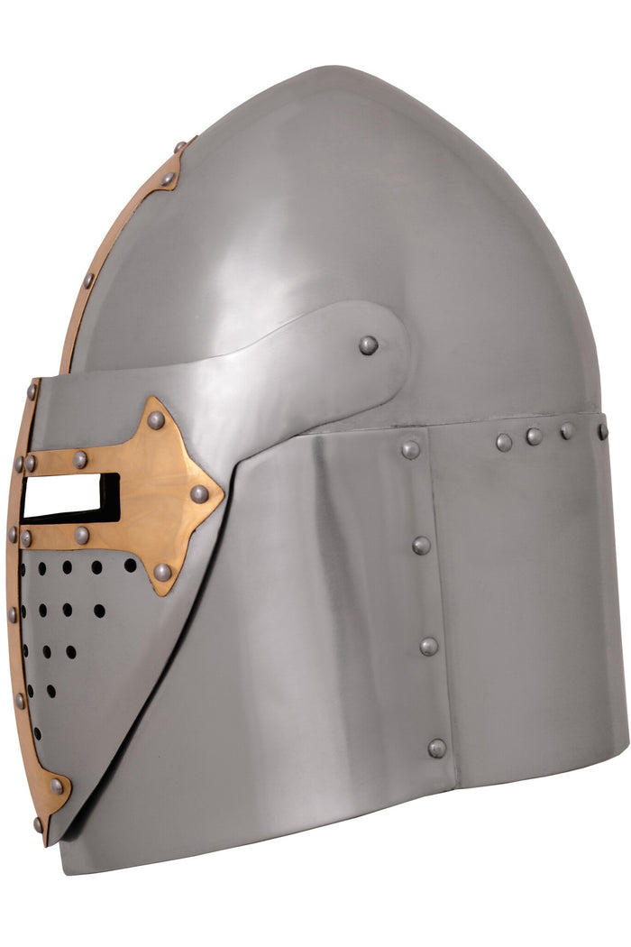 Casque Sugarloaf, avec visière articulée, poli, 1,6 mm