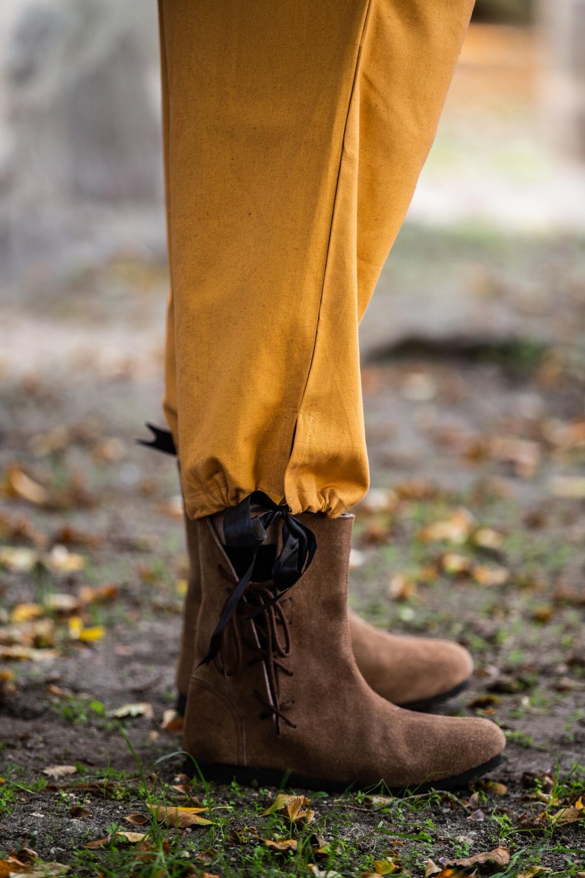 Dreiviertelhose, honigbraun