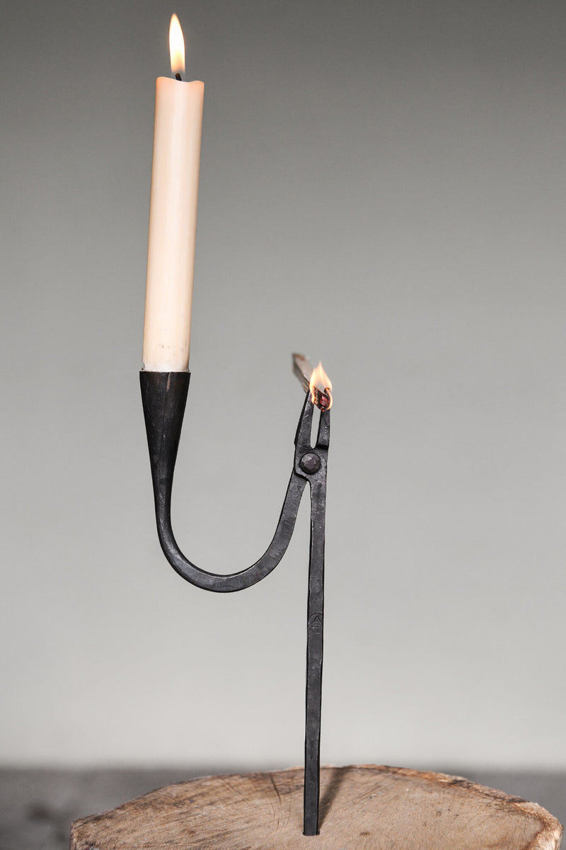 Ręcznie kuta świecznik