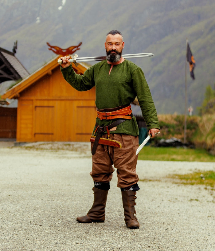 Túnica vikinga Hans, verde