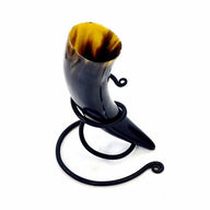 Soporte para cuerno de beber en espiral