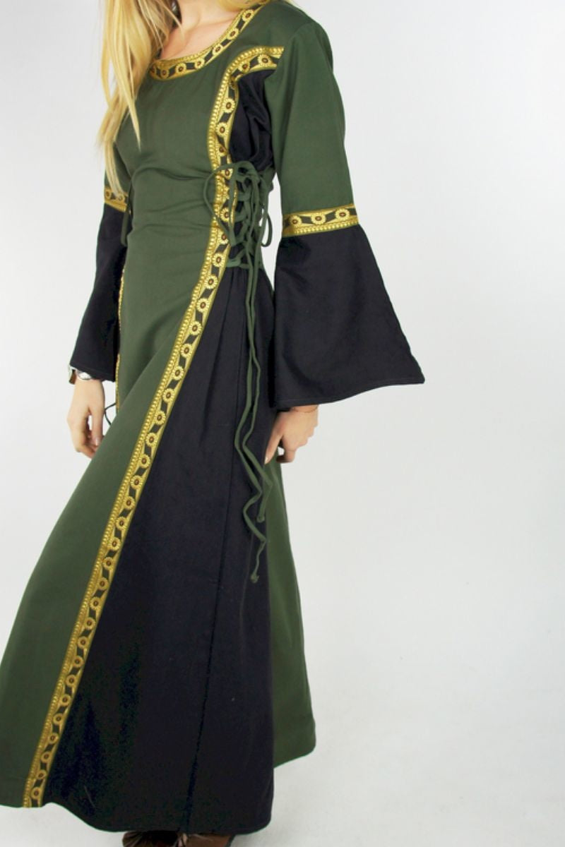 Dress Cleena green-black