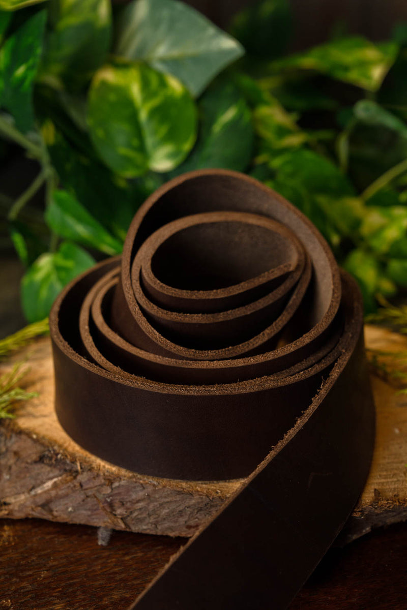 Correa de cuero 30 mm / 130–140 cm, marrón