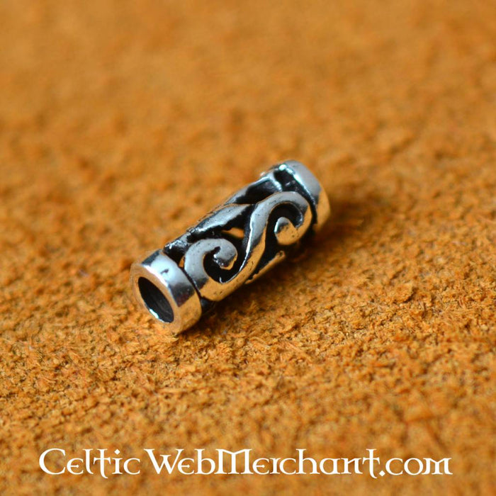 Kleine Keltische baardkraal, sterling zilver