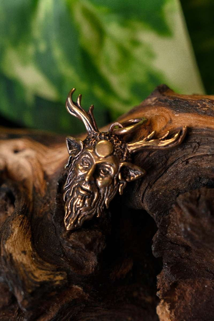 Pendentif Cernunnos dieu de la forêt, bronze