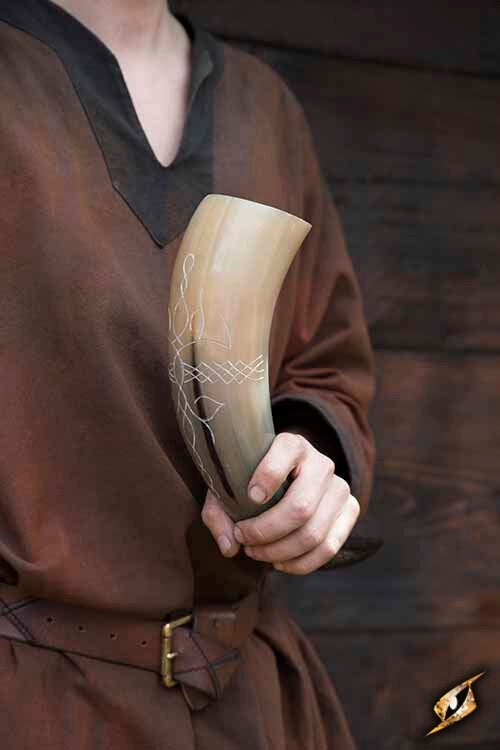 Celtycki róg do picia, 0,5 l, jasny