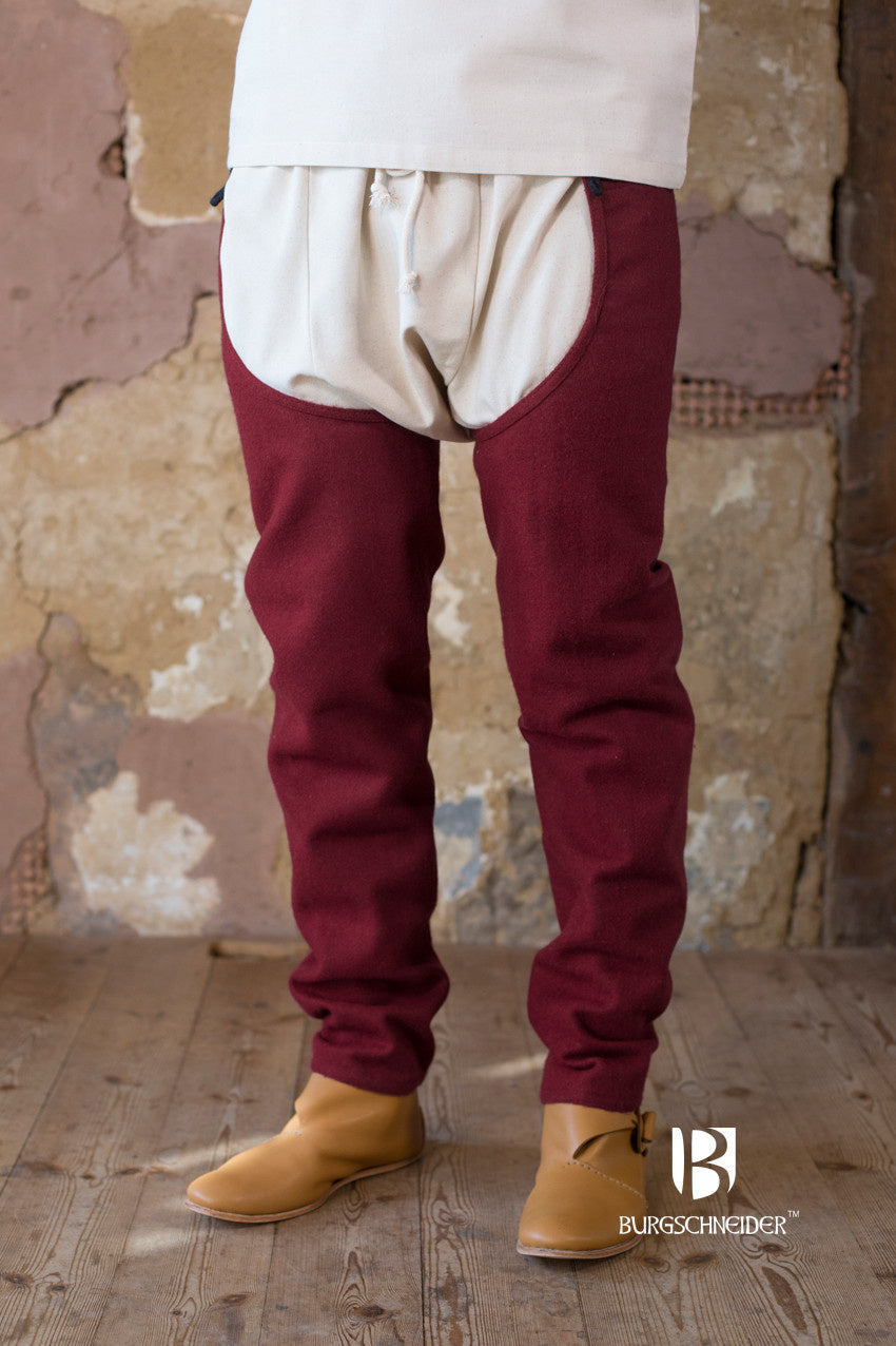 Beinlinge Bernolf, Wollmischung, rot