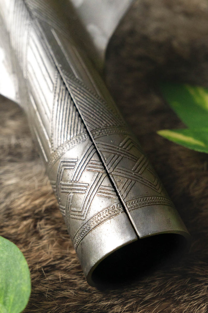 Gedecoreerde viking vleugelspeer, semi-scherp