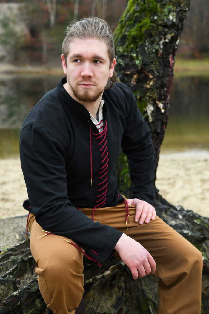 15th century arming doublet Bernhard, black