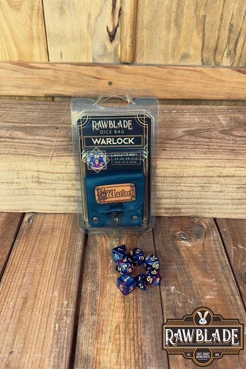 Dice bag with dice set, Warlock