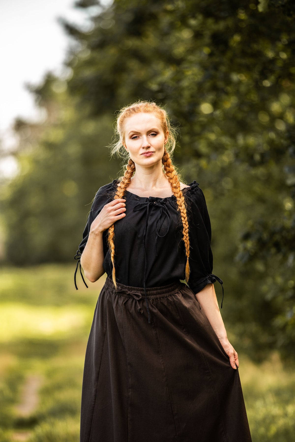 Baroque blouse Julia zwart