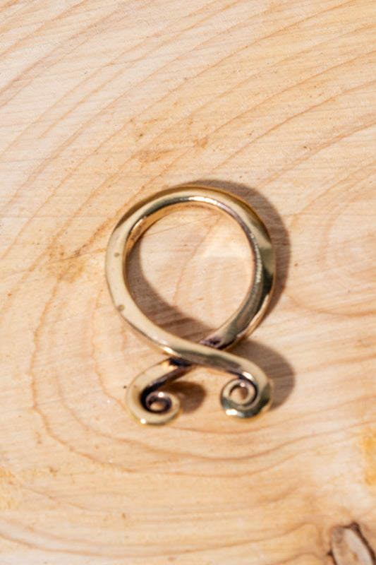 Viking pendant Troll cross, bronze