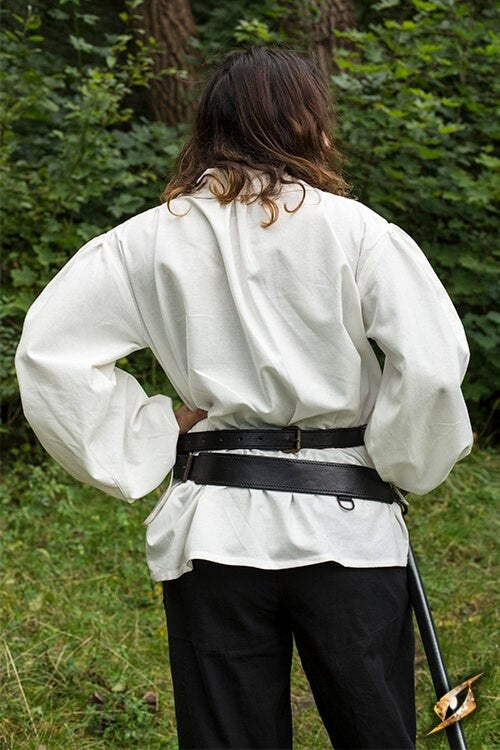 Two-part sword belt, black