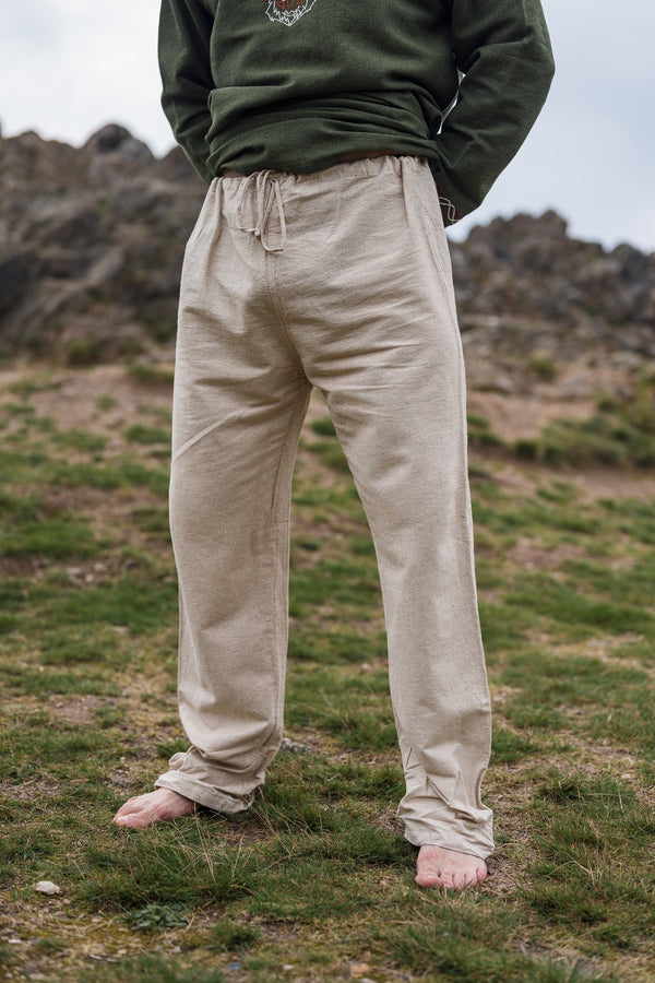 Linen Viking trousers, natural