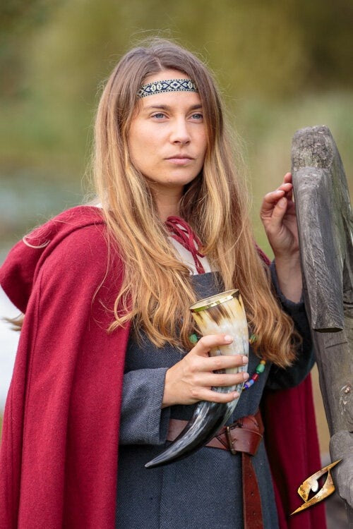 Drinkhoorn Alruna, donker, 500-650 ml