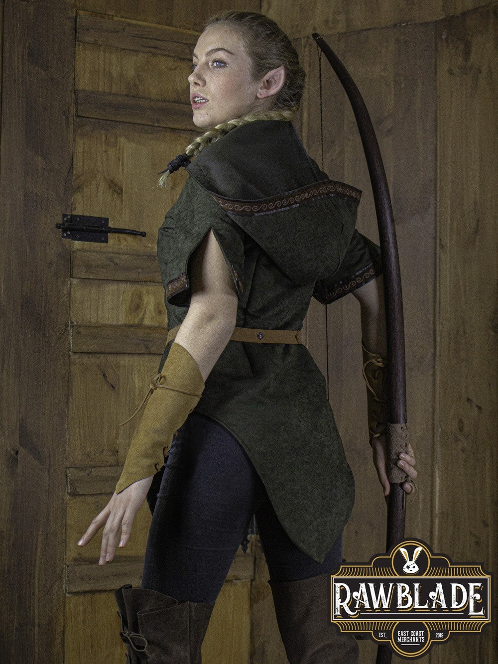 Briannan Ranger tunic, suede, green