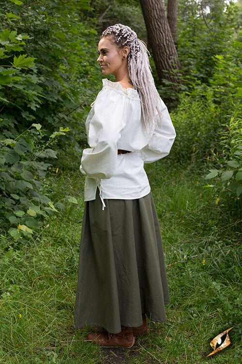 Piratenbluse Reid, weiß