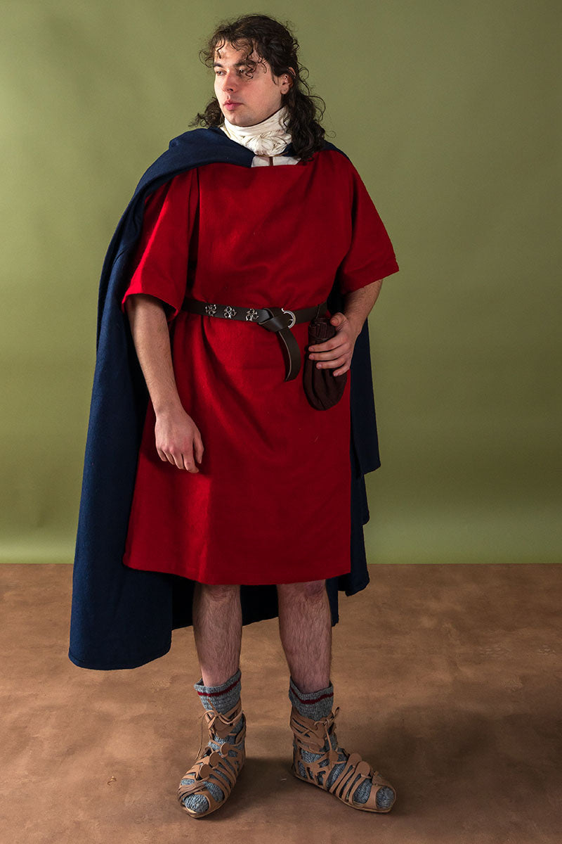 Gehäkelte Socken 100 Prozent Wolle grau weinrot