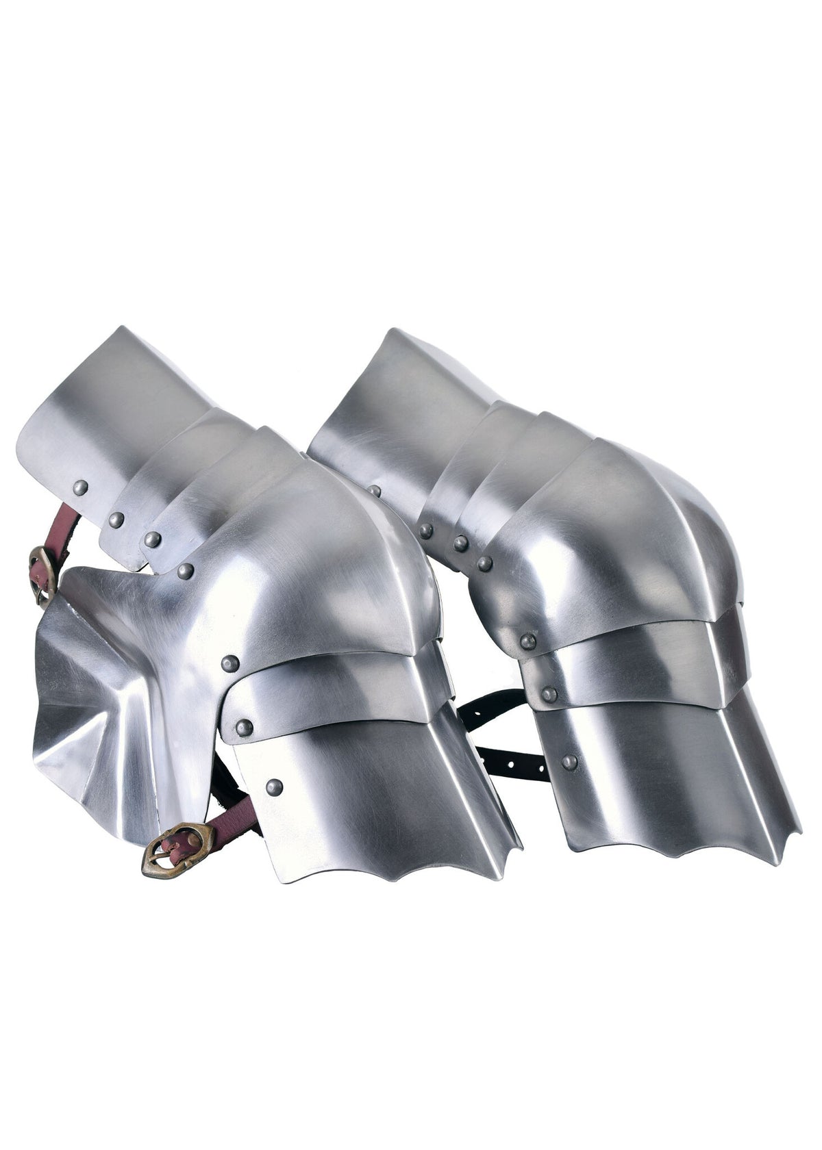 Poleyns (knæbeskyttere), 15. årh., 1,2 mm