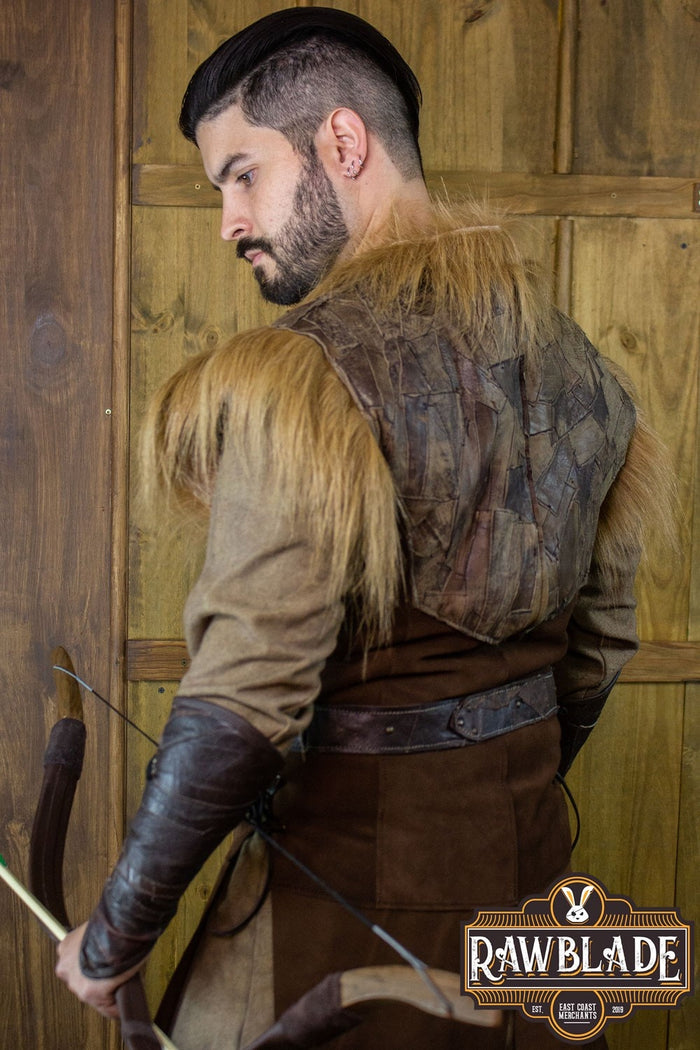Falcon Leather Jerkin, brown