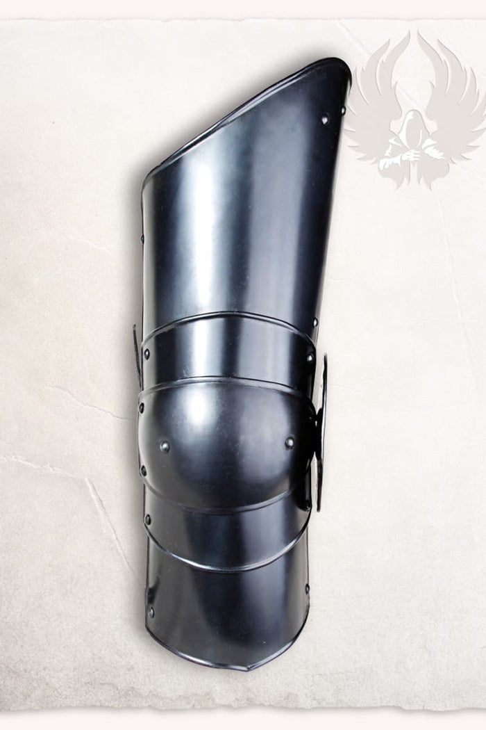 Cuisses, beenpantser Gustav, zwart, 1.2 mm