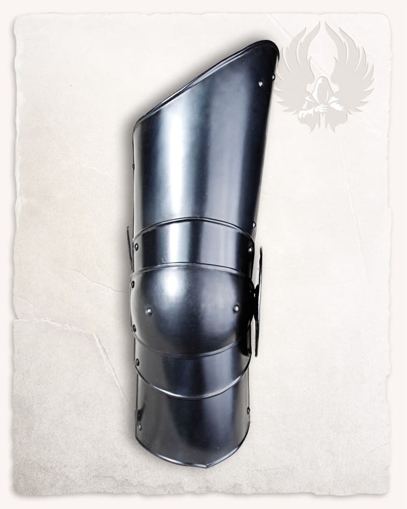 Cuisses Gustav, armadura de pierna, negras, 1,2 mm