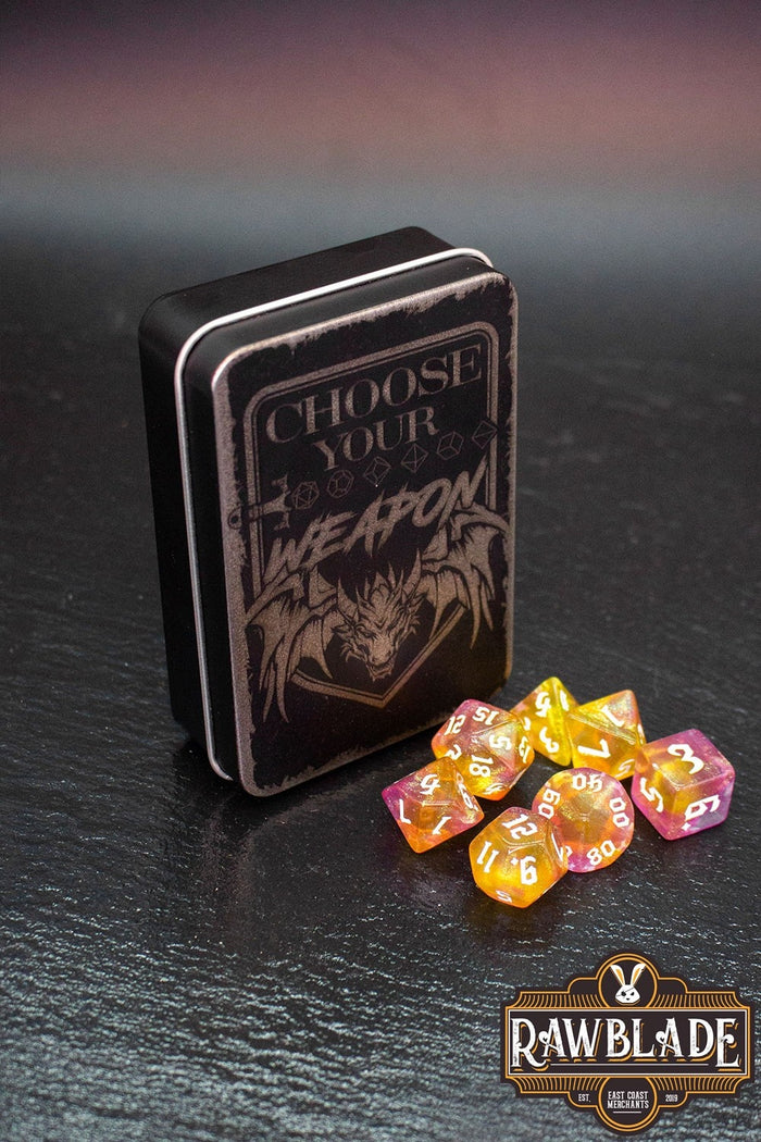 Set di dadi “Choose Your Weapon”