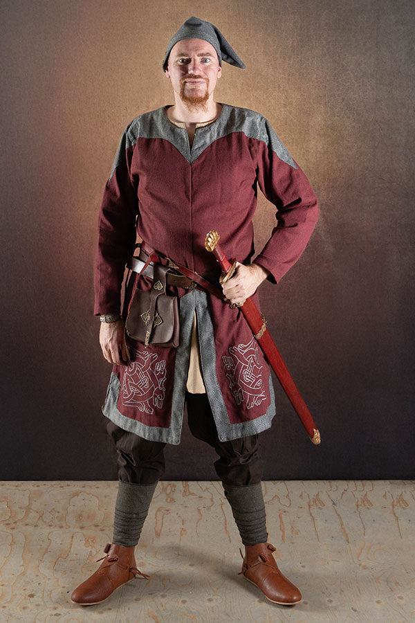 Vikingehue Toki, grå, uldblanding